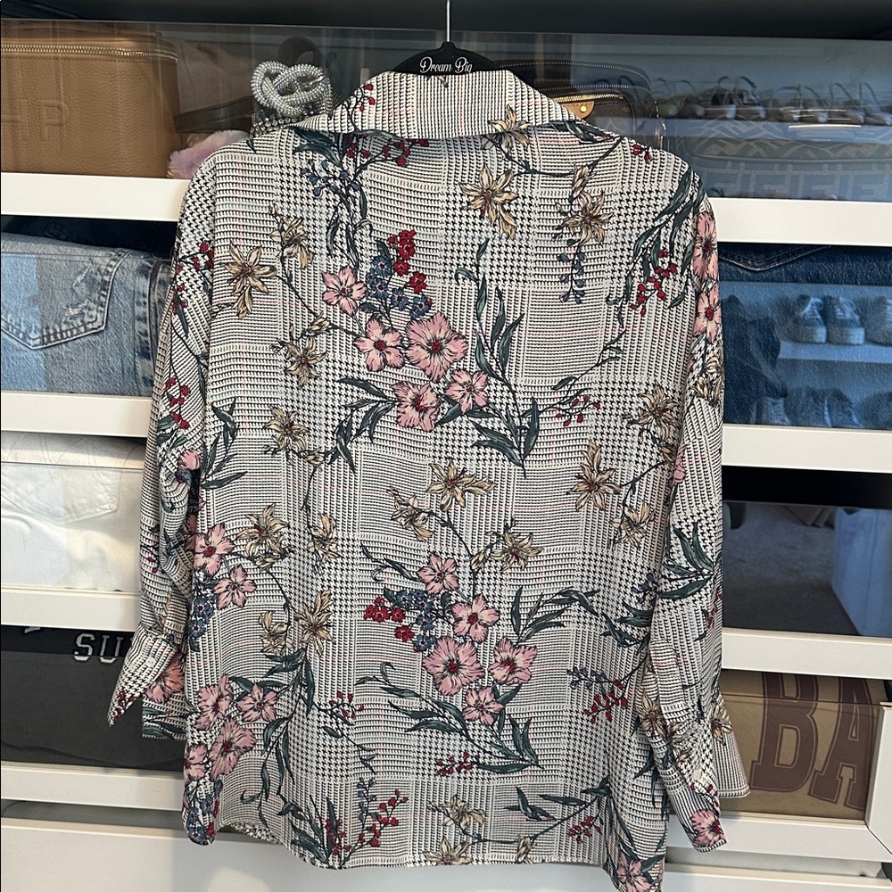 Zara Floral Patterned Collared Blouse - image 3